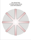 the lowest of the Great Dome's floors at Level 454, visible at its center from the rims of the openings above it